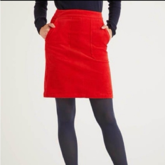 Boden Dresses & Skirts - Boden Women’s NWT Chili Pepper Red Corduroy Skirt, Size US 10/UK 14